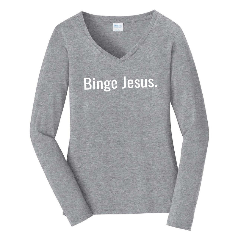 "Binge Jesus" Chosen long sleeve shirt